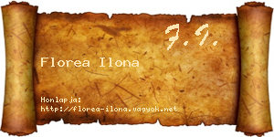 Florea Ilona névjegykártya